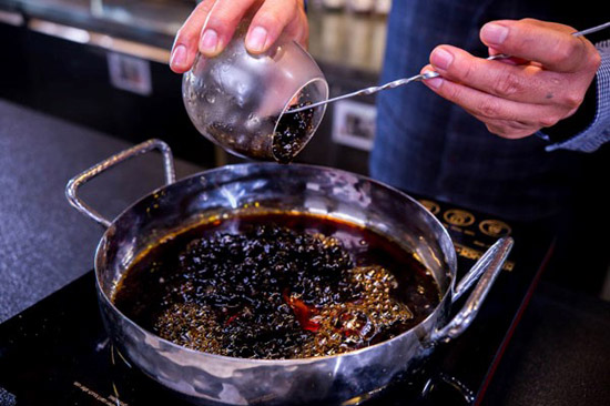 ngâm trân châu trong syrup