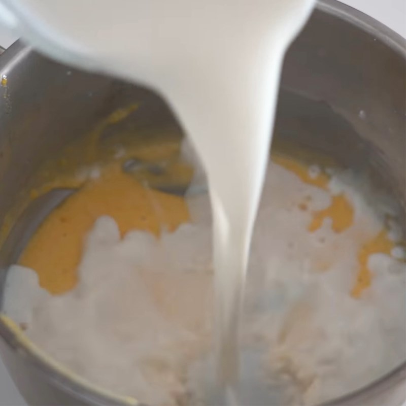 Bước 4 Làm nhân kem sữa Bánh custard nhân kem sữa